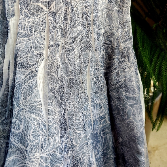 Gauzy Lapis Sleeveless Summer Dress - Picture 4 of 4